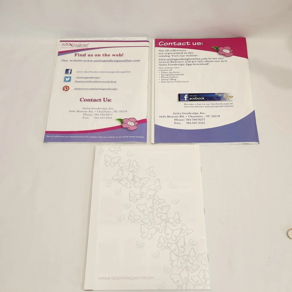 Lot of‎ 3 Anita Goodesign Machine Embroidery Patterns Design Catalogs 2012 & ?